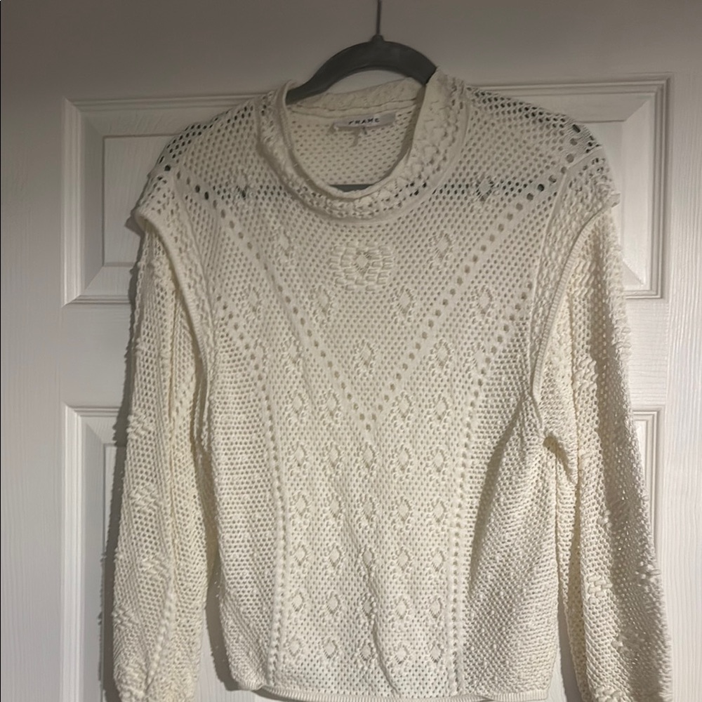 Women's Cream Sweater Frame denim